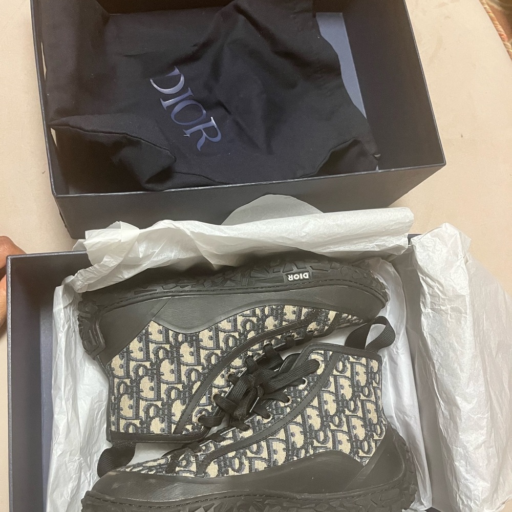 Dior Oblique Black and White Sneakers